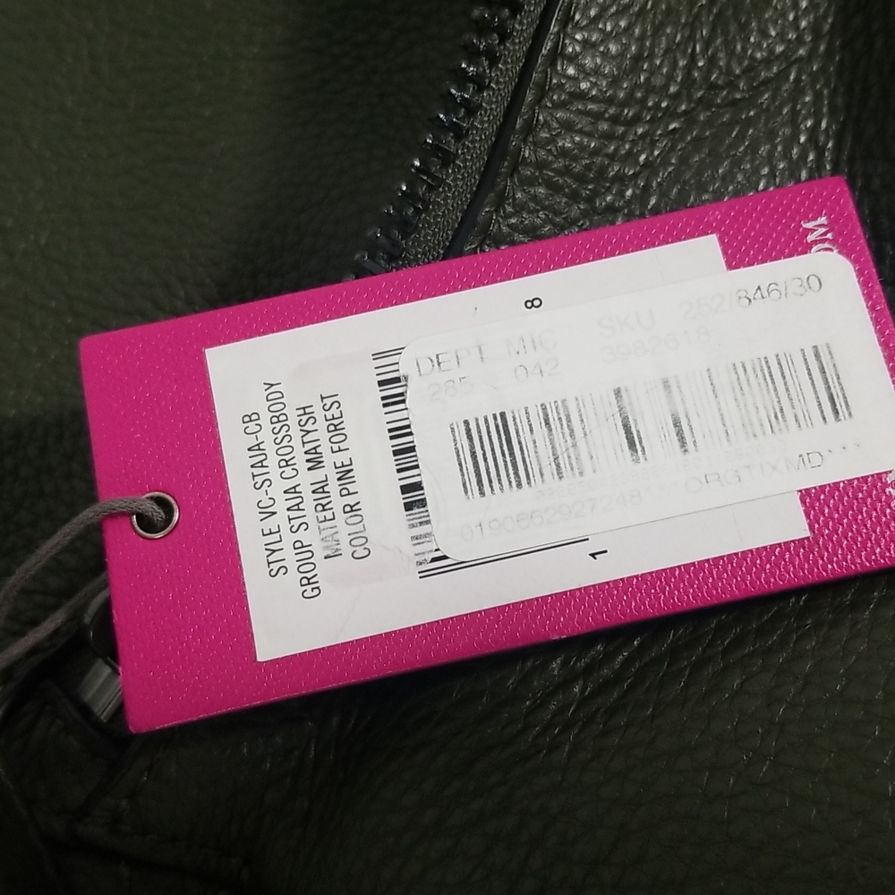 VINCE CAMUTO CROSSBODY BAG IN PINE FOREST NWT - Picture 8 of 8